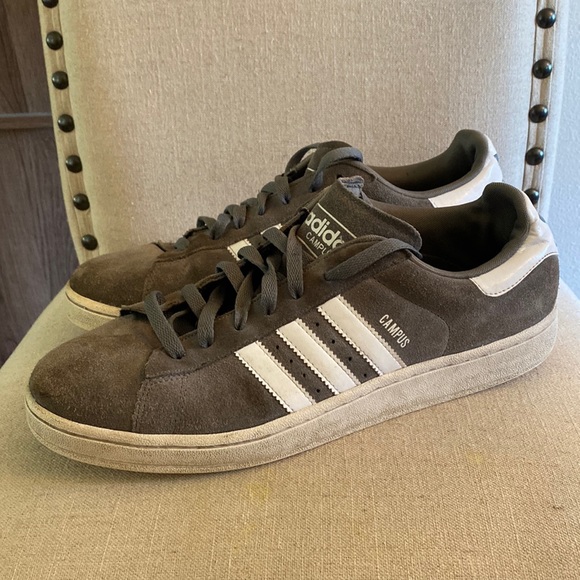 Adidas Originals Shoes | Adidas Originals Mens Campus 2 II Suede Sneakers Gray White Size 12 | Color: Gray/White | Size: 12 | Kongxo1's Closet